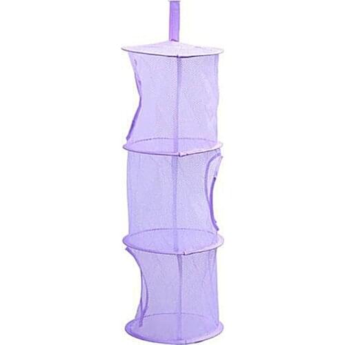 3 Shelf Net Kids Toy Organizer Bag Home Mesh Hanging Storage Bedroom Wall Door Closet