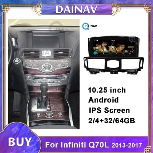Telsa Style Android Car Multimedia DVD Player GPS Navigation For Infiniti Q70L 2013-2017 Car Audio Radio Stereo