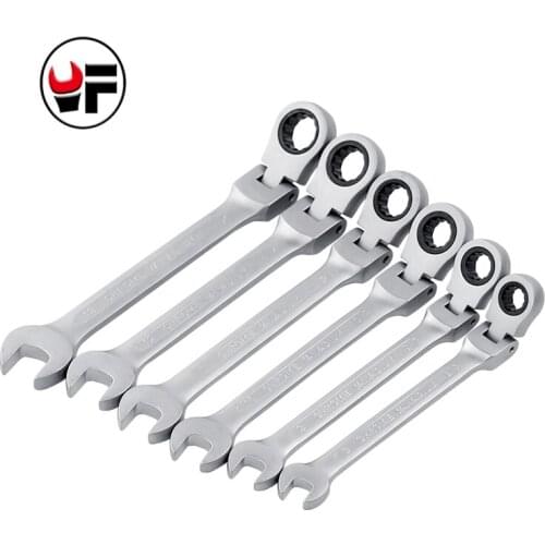 YOFE 8-13mm Universal Ratchet Wrench Set Flexible Head Reversible Ratchets Spanner High Quality Combination Wrenches Tools Set