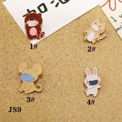 1 design metal cartoon color animation pin cute brooch brooch color animal womens Lapel Pin Badge Js9