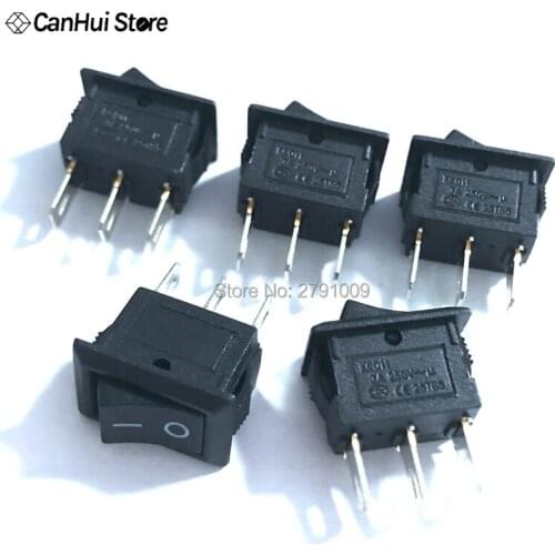 10pcs/lot 10*15mm SPST 3PIN ON/OFF G123 Boat Rocker Switch 3A/250V Car Dash Dashboard Truck RV ATV Home