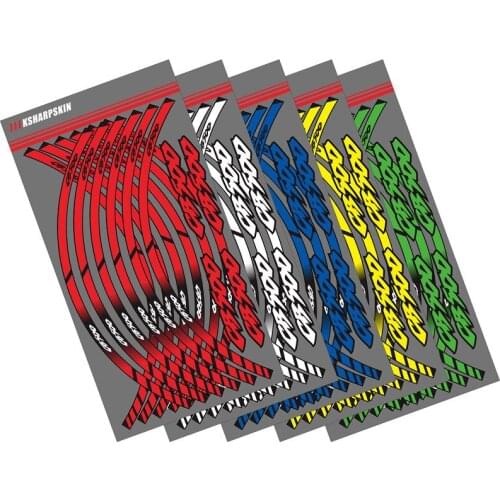 12 X Thick Edge Outer Rim Stickers Stripe Wheel Decals For HONDA CB500 sticker cb 500
