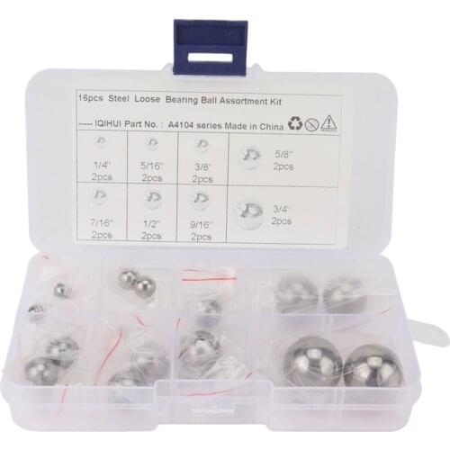 16 PCs-8 Specifications Durable Carbon Steel Ball Replacement Parts Bike for Cars, Motorcycles, Bicycles Ball Bearing