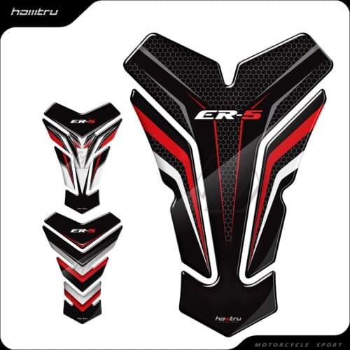 3D Motorcycle Tank Pad Protector Stickers Case for Kawasaki ER5 ER-5 Tankpad
