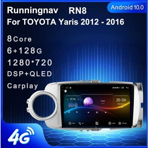 4G LTE Android 10.1 Fit TOYOTA Yaris 2010 - 2015 Multimedia Stereo Car DVD Player Navigation GPS Radio