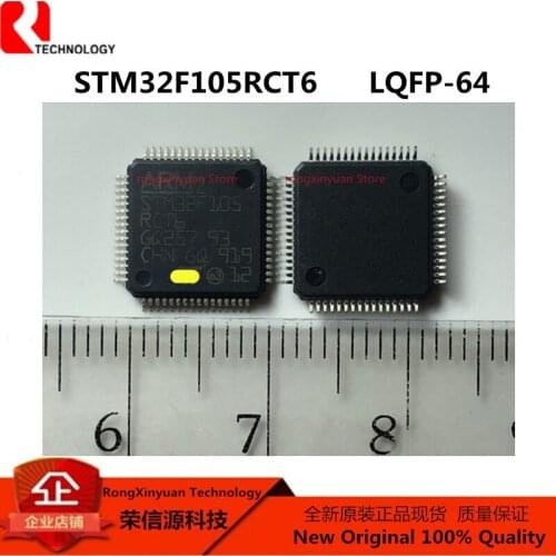 5pcs STM32F105RCT6 LQFP-64 STM32F105 Connectivity line, ARM-based 32-bit MCU with 64/256 KB Flash Original New 100% quality