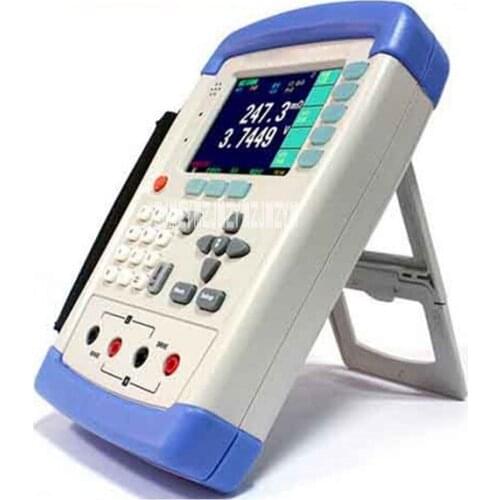 AT528L High Quality Handheld Battery Tester Portable Digital AC Resistance Meter DC Voltage Battery Tester 100-240V50/60Hz 0.35A