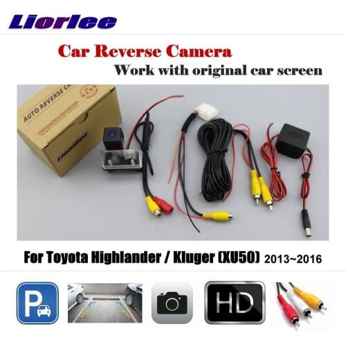 Car Reverse Camera For Toyota Highlander / Kluger (XU50) 2013~2016 Original Screen / HD CCD Backup Parking CAM
