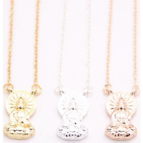 Buddhist elements pendant necklace figure of Buddha pendant necklace designed for women