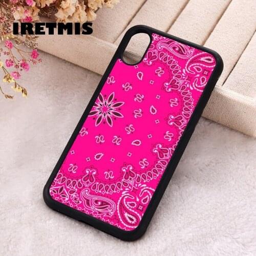Iretmis 5 5S SE 2020 Phone Cover Case for iPhone 6 6S 7 8 Plus X Xs XR 11 12 Mini Pro Max Silicone TPU Pink Rodeo