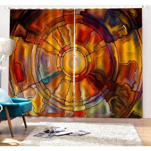 Colorful 3D Curtain Window Blackout Curtains For Living Room Bedroom Graffiti pattern Curtains For Window Treatment