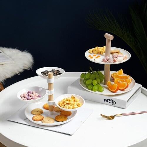 European Multi Layers Creative Fruit Tray Living Room Candy Box Snack Plate Wedding Party Decorative Trays