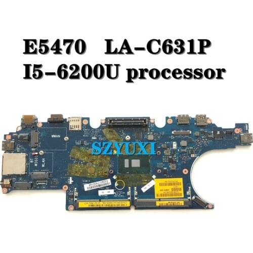 I5-6200U For Dell Latitude E5470 Laptop Motherboard ADM70 LA-C631P CN-0C0NC4 C0NC4 Mainboard 100%TEST