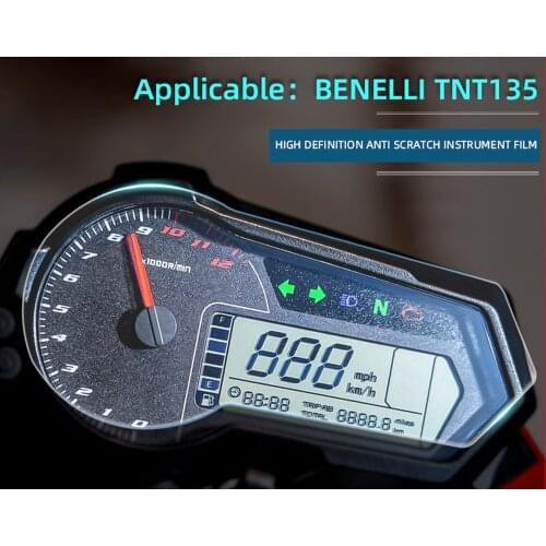 Motorcycle speedometer TPU Scratch proof Protection Film Dashboard Screen Instrument Film For Benelli TNT 135 125