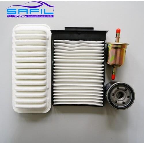 Set filters for BYD F0 air +Oil +cabin air + gasoline filter 17801-23030 15601-87703 BYDLK-8101014 BYD8121003-A