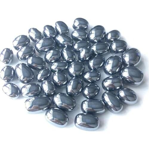 Natural Terahertz Tumbled Stone Crystals Healing Gemstones For Sale