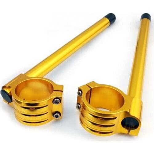 Motorcycle Pair 7/8" Racing HandleBars Clip-ons 51mm Universal Fit For APRILIA RSV4 FACTORY SE 2010-2013,RSV 1000 RR 2004