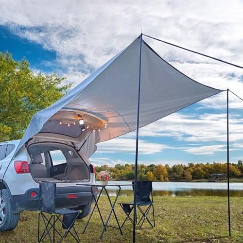 Portable Car Shelter Shade Waterproof Camping Outdoor Side Car Roof Top Tent Awning SUV Automobile Rooftop Canopy Sun Shelters