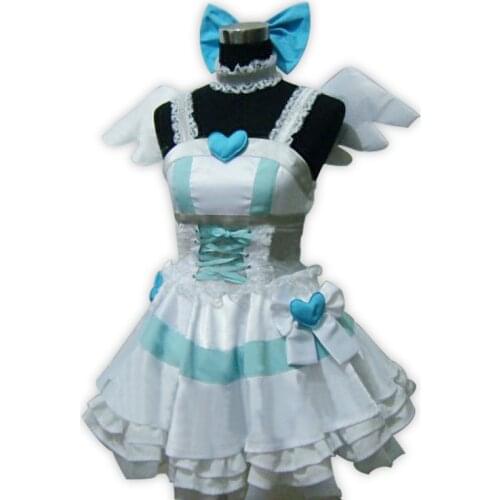 Anime Panty & Stocking with Garterbelt Heroine Anarchy Stocking Angel Dress Uniform Cosplay Costume Custom Made