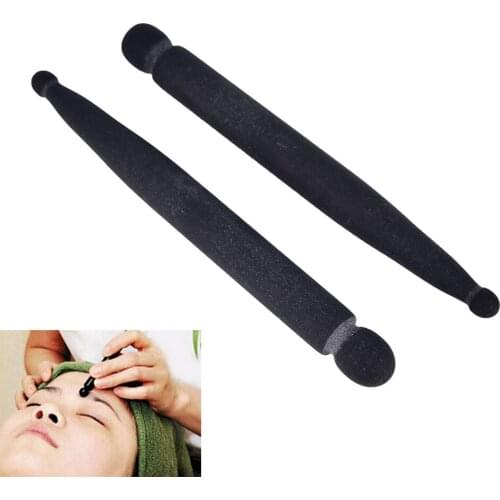 Body Cure Gua Sha Points Tool health and beauty Traditional Portable Black Natural Bian Stone Needle Massage Stick Wand
