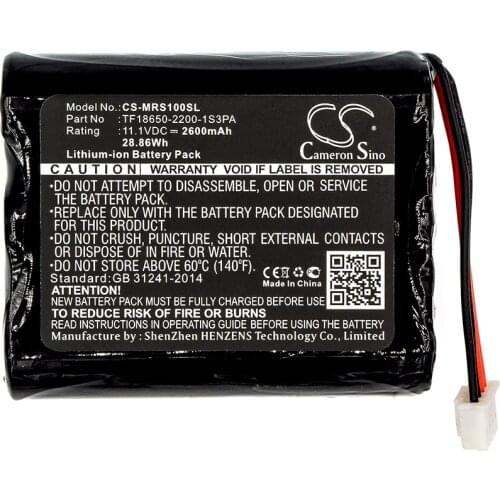 Cameron Sino 2600mAh Battery TF18650-2200-1S3PA for Marshall Stockwell