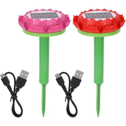 Outdoor Lotus Flower Buddhist Music Player Solar Energy 48 in 1 Catalogue Machine Buddha Song Player Rain Proof