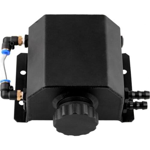 Universal Radiator Coolant Overflow Tank Bottle Aluminium Recovery Water Tank for Vehicles