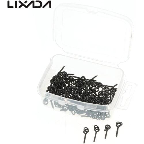 100pcs 14mm Boilies Bait Screws with Link Loops Swivel Carp Fishing Terminal Rig Pop Ups Tackle Carp Fishing Hook Stoper