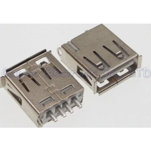 2.0 usb socket connector Welding socket A Female Solder wire Type USB Port 13.7mm