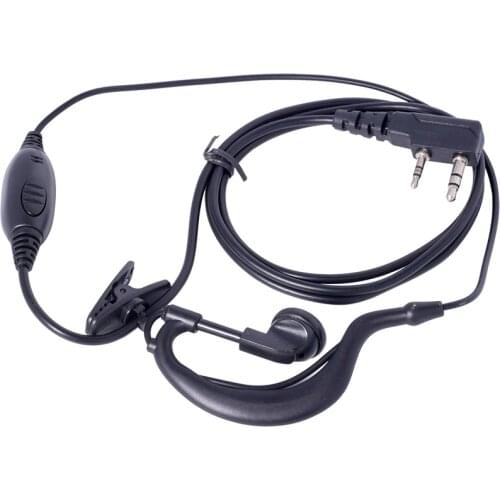 2PIN Universal K Connect High Quality Earpiece Headset Microphone For Two Way Radio Earphone Handheld Security Walkie Talkie