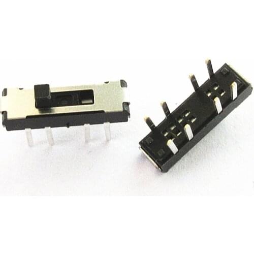 20Pcs Toggle switch 8 Pins 3 files MSS23D18 vertical Dip 2P3T micro switch
