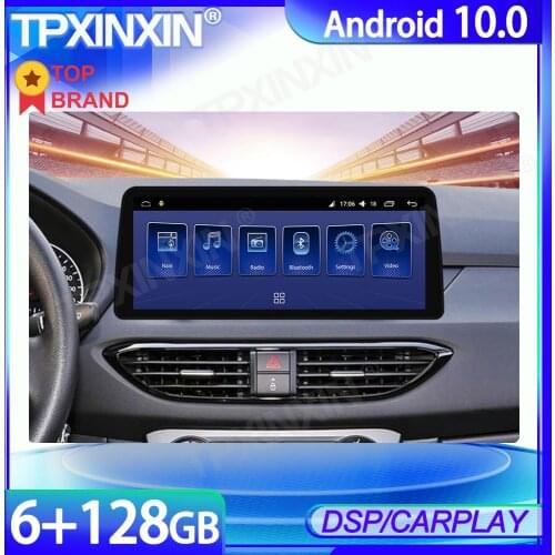 6+128GB 12.3inch Android 10 Radio For Hyundai Elantra 2017+ Car Multimedia Player GPS Navigation Stereo Tape Recorder DSP