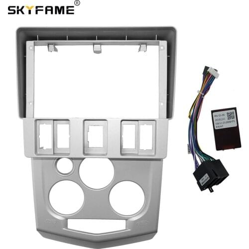 SKYFAME Car Frame Cable Canbus For Renault Logan L90 2004-2007 Android Big Screen Dask Kit Fascia Frame