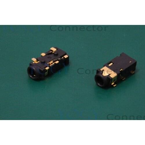 20pcs 2.5mm Audio Jack, 6 Fixed feet SMT, Headphone Jack Connector, Size 12*5*3.2mm, Tablet, phone and mp3 widely used