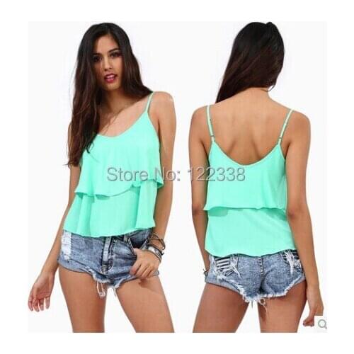 Free Shipping Summer Style Dress, Women Fashion Leisure Ms Candy Color Shirt Shirt Sexy Backless Condole Chiffon Shirt Jacket