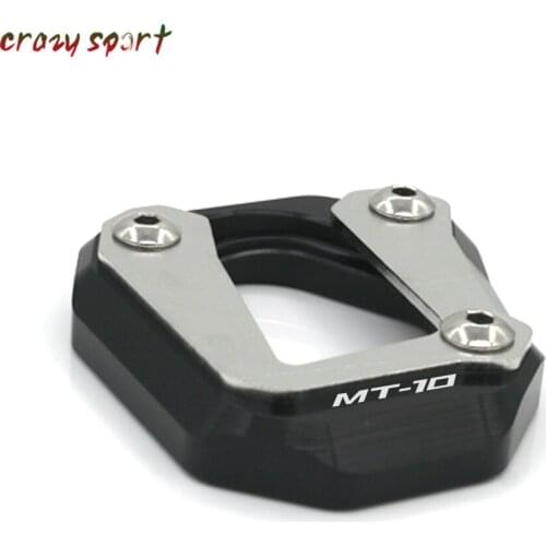 Side Kickstand Stand Extension Support Plate For YAMAHA MT10 FZ10 MT-10 FZ-10 MT FZ 10 2016 2017 Motorocyle Accessories