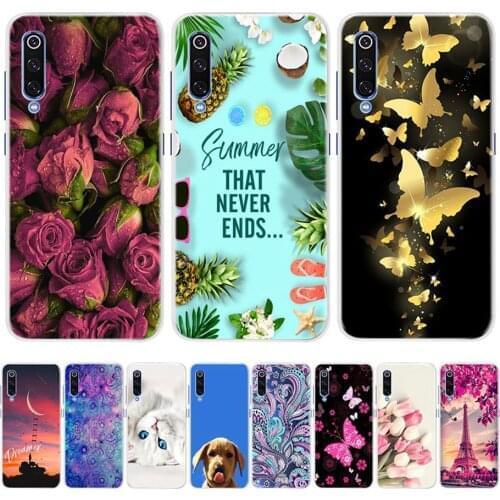 For Xiaomi Mi 9 Case Phone Cover Soft Silicone Printing Back Case Coque for Xiaomi Mi 9 Mi9 SE Cover Bumper Xiaomi Mi9se M9 case