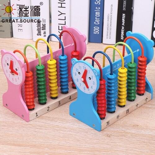 Children Counter Timer Mathematics School Studty Rubber wood