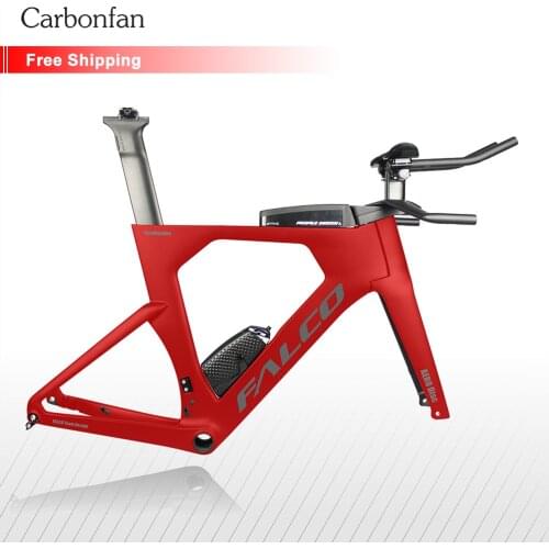 Carbonfan Hot Carbon Disc Time trial Bicycle Frame,high quality T700 Full carbon triathlon complete Bike,TT Carbon Bike