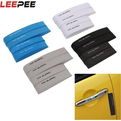LEEPEE 4 Pcs Car Door Edge Protector Bumper Protector Auto EVA Mouldings Absorb Shock Car Sticker Auto Accessories Universal