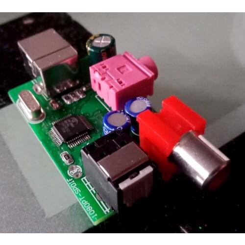Mobile phone fever DAC decoder OTG sound card USB to fiber coaxial SPDIF digital output board DTS AC3