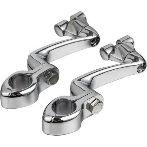 Motorcycle 32mm 1 1/4" Engine Guard Foot Peg Mount Kit For Harley Honda Kawasaki