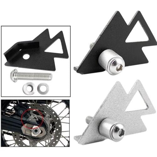 Motorcycle Black/Silver Rear ABS Sensor Guard Cover Protection CNC Aluminum For BMW F800GS Adventure 2008-2015