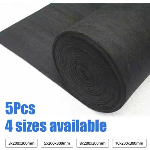 5Pcs New Arrival Soft Graphite Carbon Felt High Temperature Carbon Fiber For Contamination Adsorption Cleaning