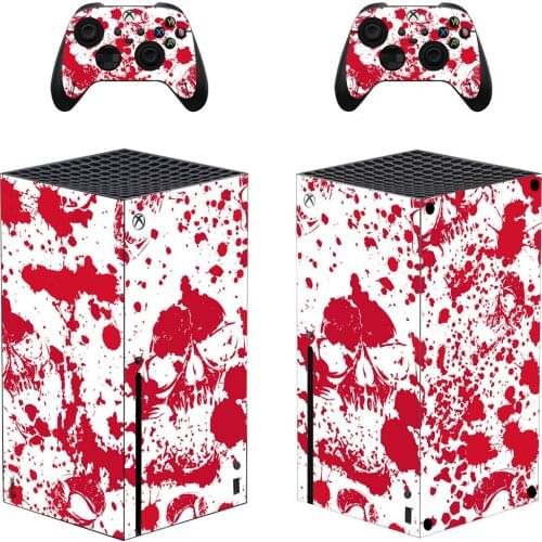Blood Style Xbox Series X Skin Sticker for Console & 2 Controllers Decal Vinyl Protective Skins Style 1