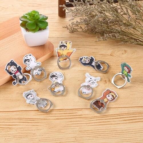 2019 new EXO Ring holder for phone Canlie Zhang Yixing Wu Shixun mobile phone ring bracket for iPhone6s 7 8p X XR XS max