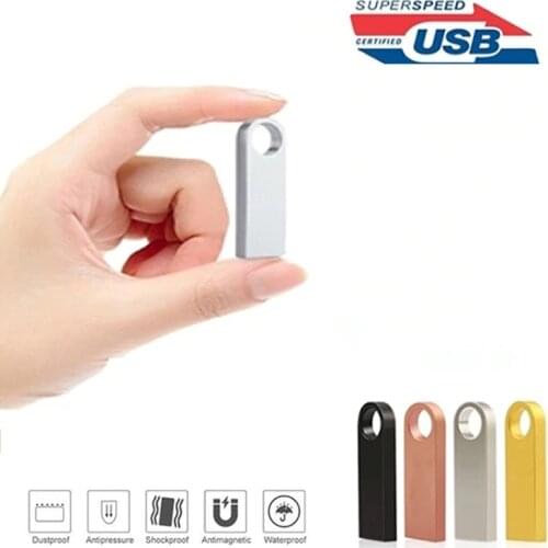 New pen drive 32GB pendrive metal High Speed usb flash drive64GB flash memory stick 16GB Key usb stick 128GB 8GB4GB Free adapter