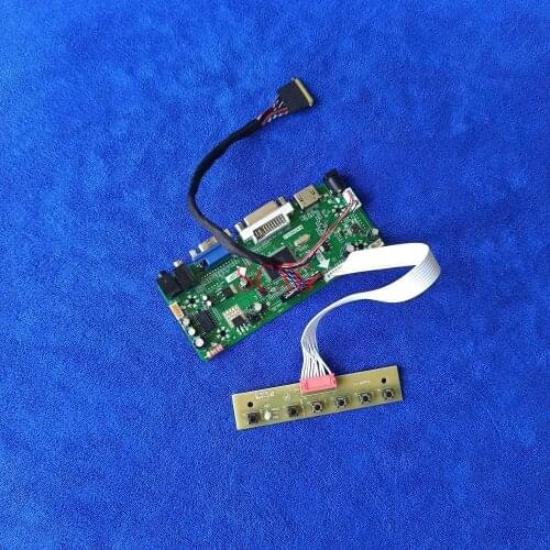 Kit 40 Pin LVDS 60Hz WLED Fit B140RW01/B140RW02/B140RW03 LCD screen controller board 1600*900 M.NT68676 DVI VGA HDMI-compatible
