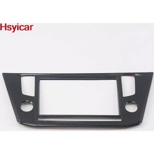 Hsyicar For Volkswagen Tiguan MK2 2017 2018 2019 Center Control Panel Console Navigation Button Cover Trim Interior Accessories