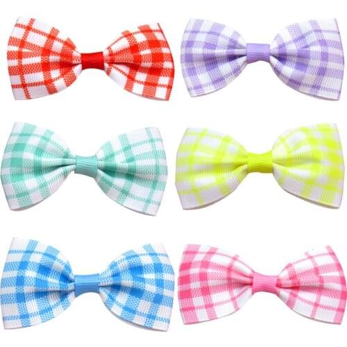 1PCS lattice Flowers Grosgrain Ribbon Cute Bow Elastic Hair Bands Hairpins 2020 Scrunchie Korean Hair Accessories For Baby Girl